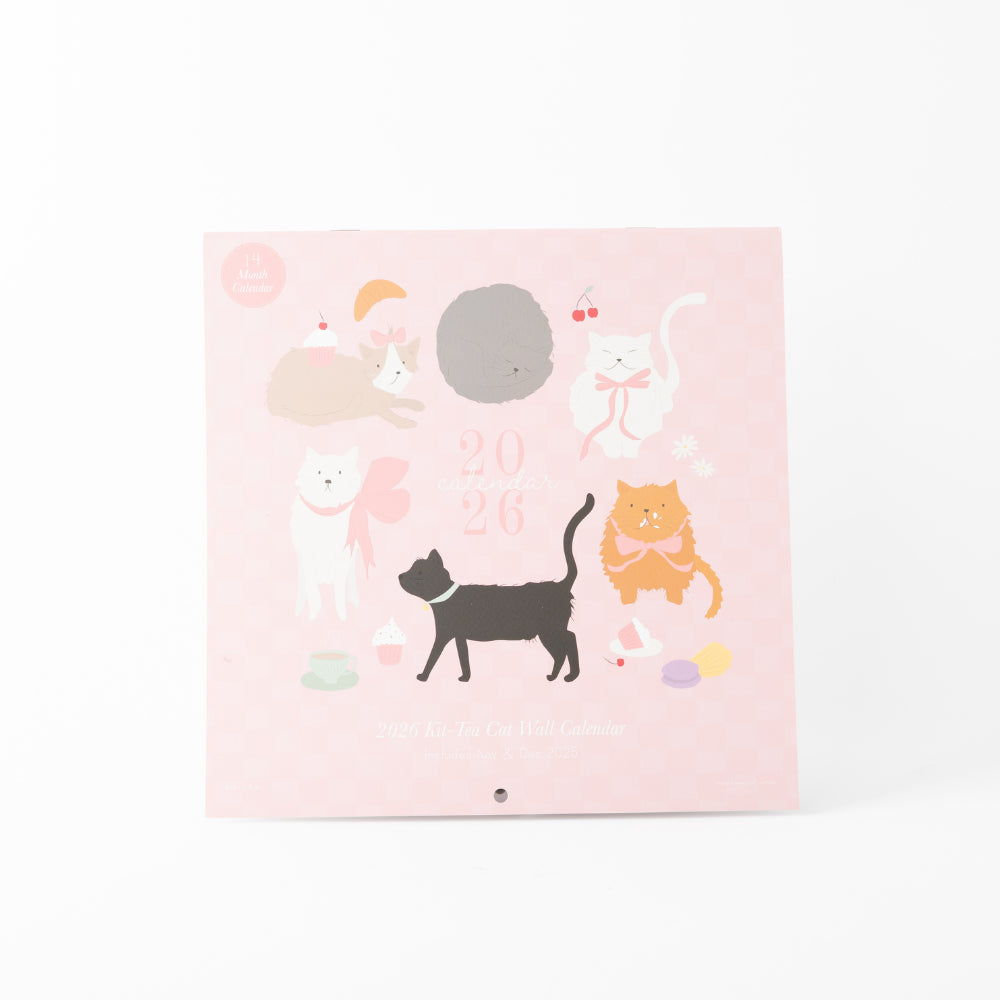 2026 A2 Wall Calendar - Kit-Tea Cat